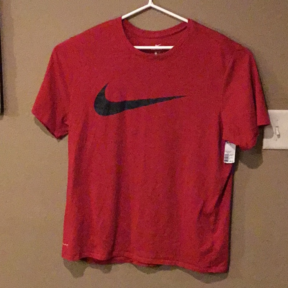 Nike Dri Fit Black Swoosh Shirt